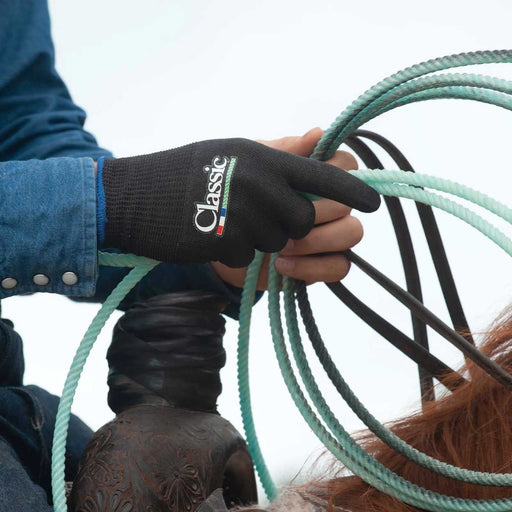 High Performance Roping Gloves, 6-Pack - CR1XK - Small - Black - 6 Pack - 2