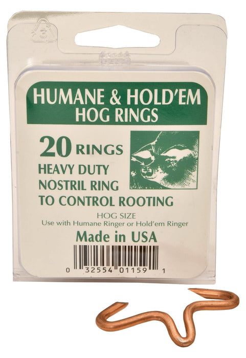 Hog and Pig Rings - D5R5 - Humane Hog Nose Rings - 20 count - 4