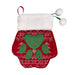 Holiday Paw Stocking Large – Festive Dog Stocking for Treats & Toys, Paw - Shaped, Polyester - K9ABD - Large - Red - 1 ct - 2