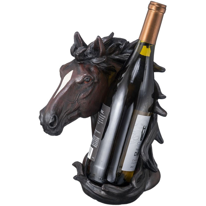 Horse Head Wine Bottle Holder - JTIA88 - Brown - 1