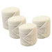 Horse Sense Fleece Polo Wraps - Reusable Set of 4 - NEWG - White - 4 3/4"W x 9'L - 4 ct - 6