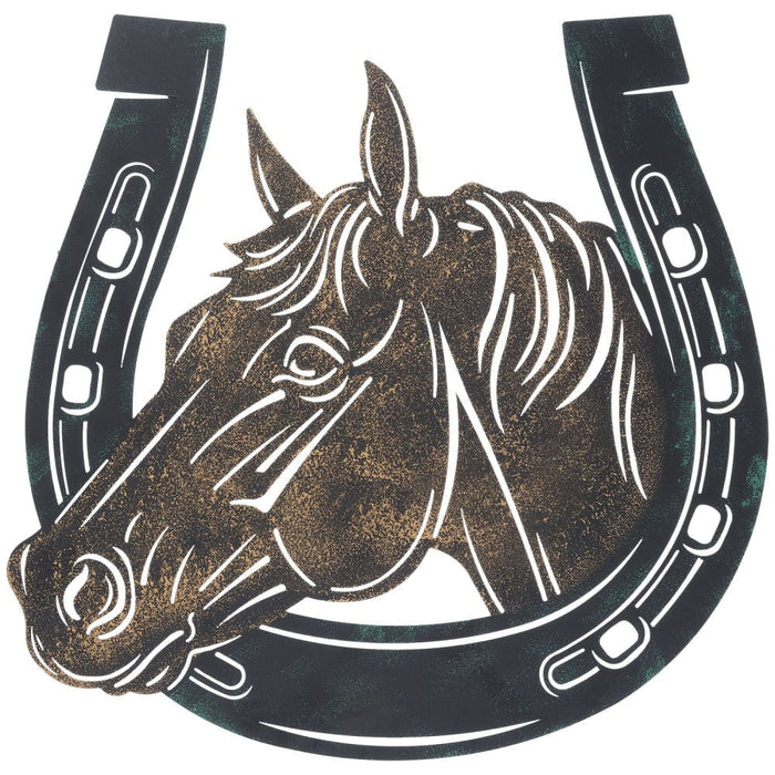 Horsehead and Horseshoe Wall Hanging - JTIA96 - Multi - 1