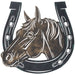 Horsehead and Horseshoe Wall Hanging - JTIA96 - Multi - 1