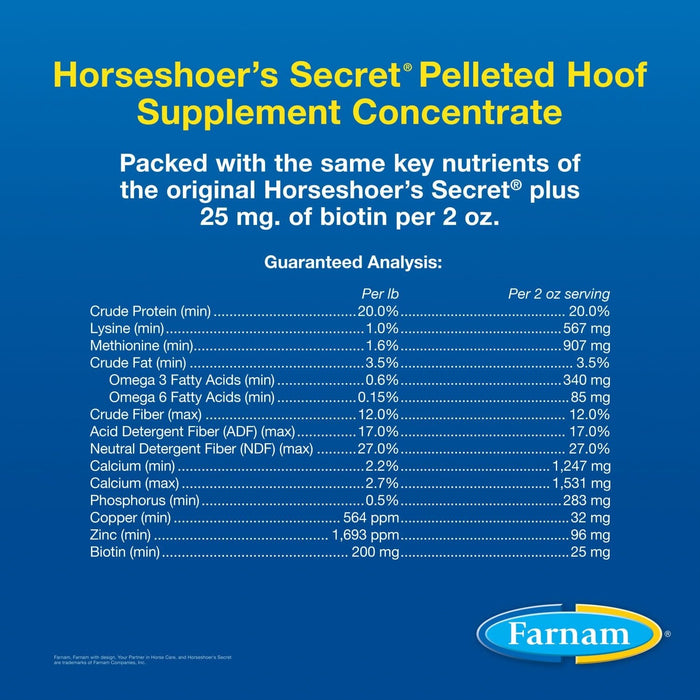 Horseshoer's Secret Pelleted Hoof Supplement - FAFE - 22 lbs - 6