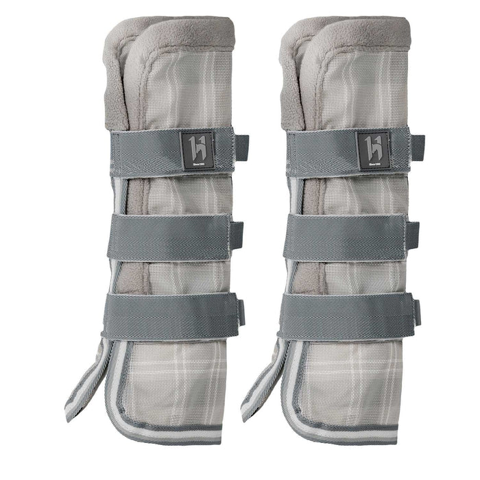 Horseware Newmarket Fly Boots, Pair - FO389 - Witney Charcoal - Cob - 2