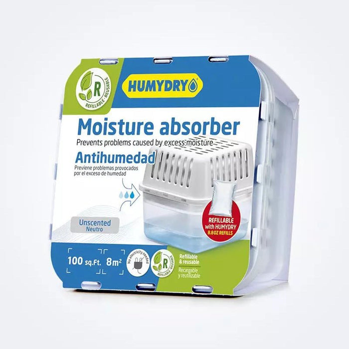 Humydry Compact 8.8 oz Moisture Absorber Device – Refillable Unscented Dehumidifier for Small Rooms - Jeffers - Animal & Pet Supplies > Pet Odor & Stain Removers