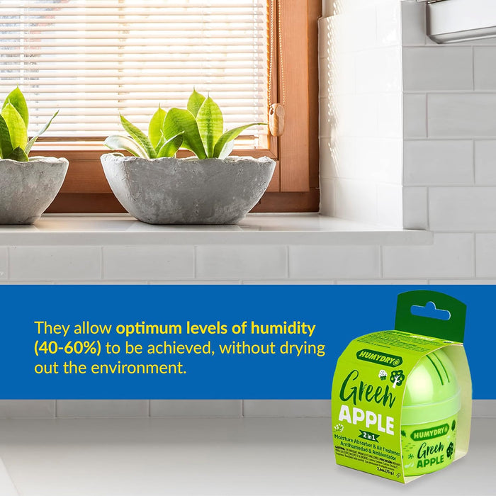 Humydry Mini Moisture Absorber & Air Freshener - DR22 - Green Apple - 2.6 oz - 1 - 7