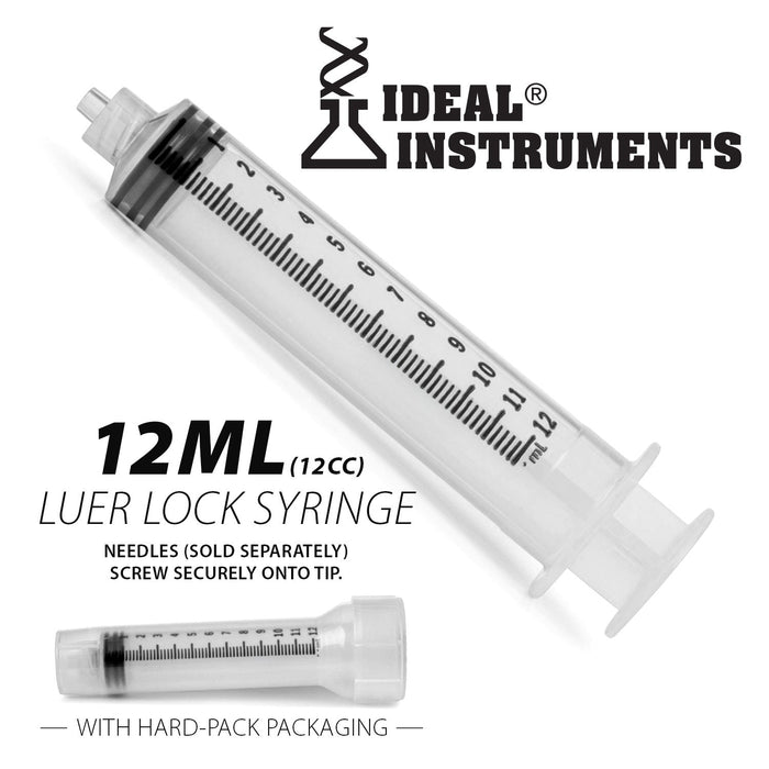 Ideal Luer Lock Syringes, Boxes - CSS5 - 12 mL - 80 count - 8
