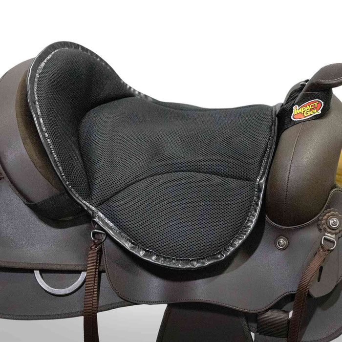 Impact Gel Mesh Seat Saver Horse Saddle Cushion, Black - 4UA7 - Black - 1