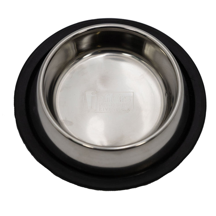 Indipets Non-Tip Stainless Steel Bowl - 010CL-WSSW0 - 8 oz - 1 ct - 3
