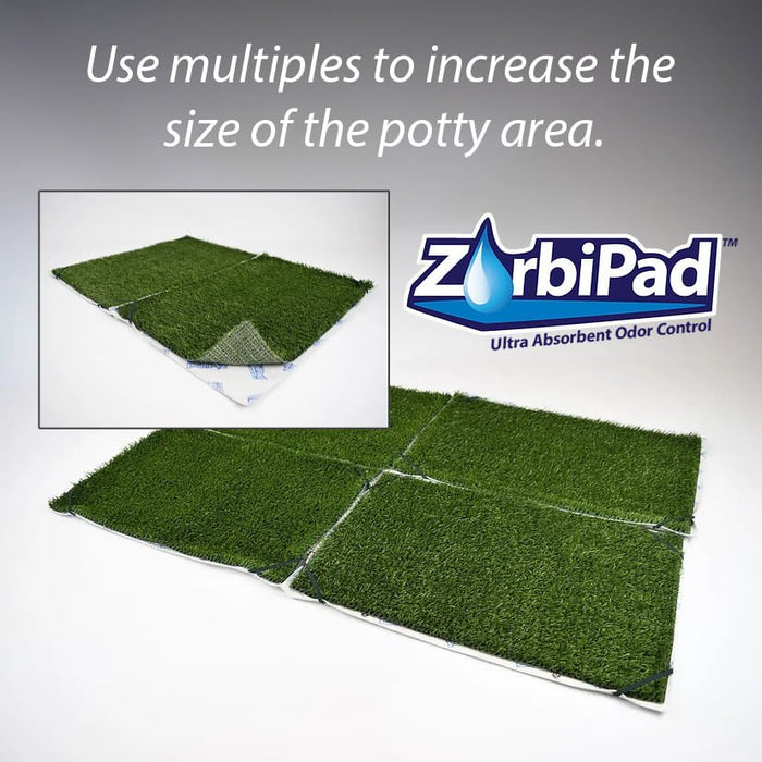 ZorbiPad Indoor Dog Potty, 16" x 24" (Pad & Grass Only) - 024ZPP-1624P - 16" x 24" - 3