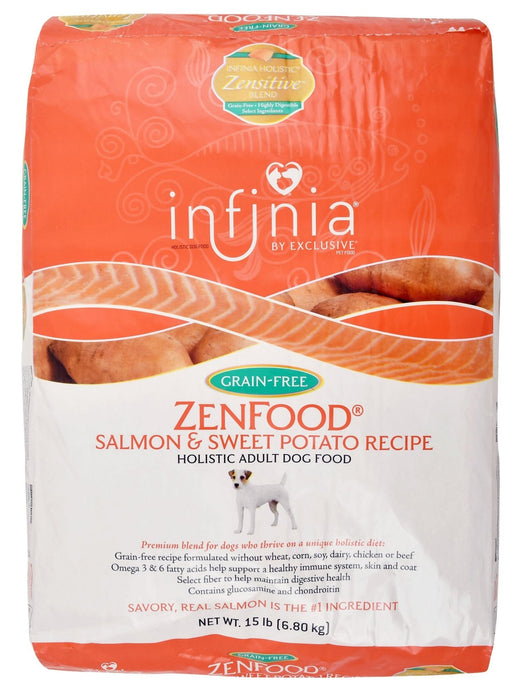 Infinia Grain - Free Zen Salmon Dog Food - PANCS - 15 lbs - 1