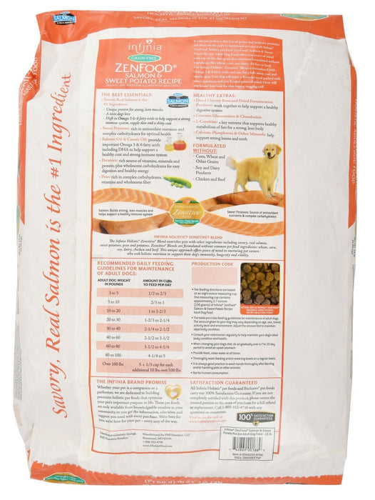 Infinia Grain - Free Zen Salmon Dog Food - PANCS - 15 lbs - 2