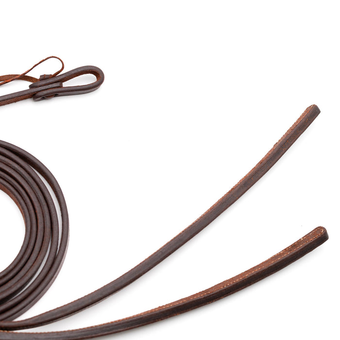 Jeffers LuxeLeather Heavy Oiled Split Reins with Weighted Ends for Horses