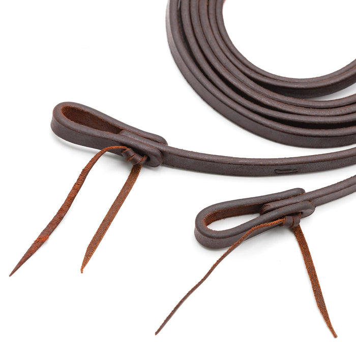 Jeffers LuxeLeather Heavy Oiled Split Reins with Weighted Ends for Horses