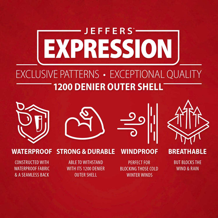 Jeffers Expression 1200D Draft Horse Turnout Blanket, 240 g | Waterproof, Breathable & Safe Design