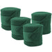 Jefers Horse Fleece Polo Wraps - Reusable Set of 4 Wraps and 1 Equine Health Record - NEWC-KIT - 4 Fleece Polo Wraps & 1 Health Record - Hunter Green - 5