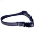 Jeffers Reflective Safety Stripe Adjustable Nylon Dog Collar – Glow - in - the - Dark for Night Visibility - IDEC - 1"W x 16" - 26"L - Black - 3