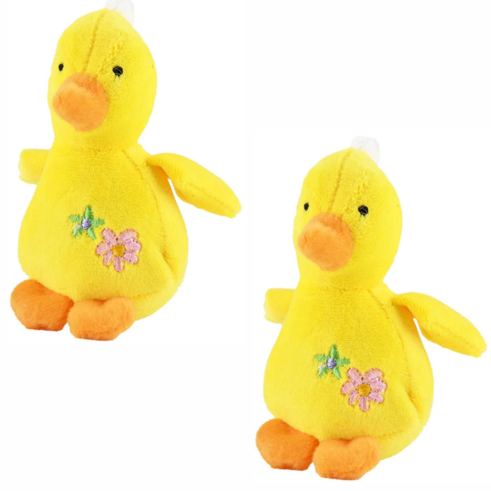 Jeffers 4" Baby Duck Plush Squeaker Dog Toys - I7BE-2PK - Yellow - 2 ct - 11