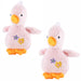 Jeffers 4" Baby Duck Plush Squeaker Dog Toys - I7BG-2PK - Pink - 2 ct - 13