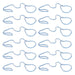 Jeffers Animal Control Slip Dog Lead, Braided Poly, 6'L - EZA1-24 - 24 Pack - Blue - 6'L - 6