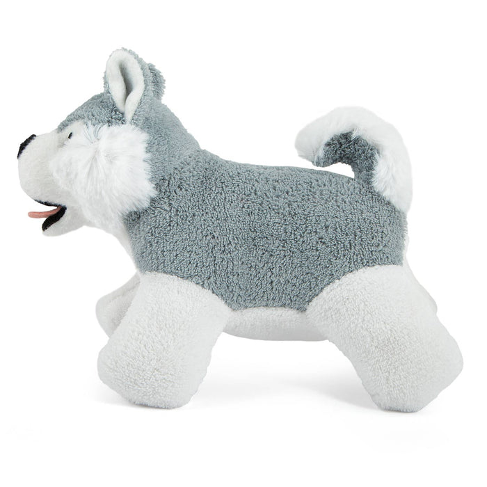 Jeffers Animal Cuddlers Plush Squeaky Dog Toys - I7AA - Gray/White Dog - 1 ct - 5