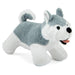 Jeffers Animal Cuddlers Plush Squeaky Dog Toys - I7AA - Gray/White Dog - 1 ct - 3