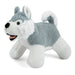 Jeffers Animal Cuddlers Plush Squeaky Dog Toys - I7AA - Gray/White Dog - 1 ct - 2