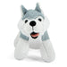 Jeffers Animal Cuddlers Plush Squeaky Dog Toys - I7AA - Gray/White Dog - 1 ct - 4