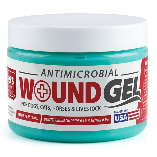 Jeffers Antimicrobial Wound Gel for Dogs, Cats, Horses & Livestock, 12 oz - JEFZWF - Gel - 12 ounce - 1