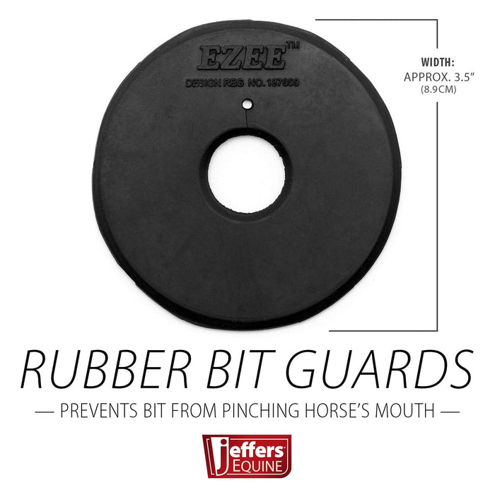 Jeffers Black Rubber Horse Bit Guards, Pair - IARP - 2 ct - 3