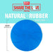 Jeffers Blue Bone Stamped Frisbee Natural Rubber 8 Inch Dog Toy for Fetching & Chewing - I7RR - Blue - Medium - 1 - 3