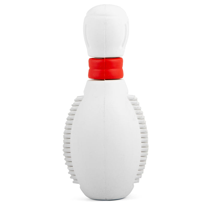 Jeffers Bowling Pin Natural Rubber Treat Dispensing Dental Chew Toy for Dogs - I7QS - Multi - Medium - 1 - 9