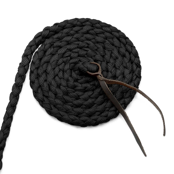 Jeffers Braided Mule Tape Halter with 10' Lead for Horses - JEF11B - Black - Full - 13