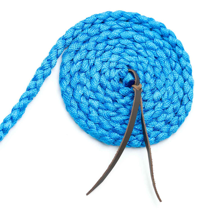 Jeffers Braided Mule Tape Halter with 10' Lead for Horses - JEF11D - Turquoise - Full - 17