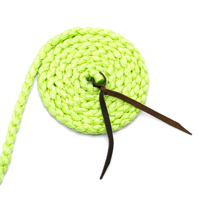 Jeffers Braided Mule Tape Halter with 10' Lead for Horses - JEF11J - Lime Green - Full - 32