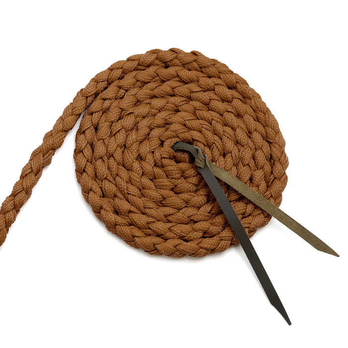Jeffers Braided Mule Tape Halter with 10' Lead for Horses - JEF11M - Bronze - Full - 35