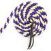 Jeffers Braided Mule Tape Halter with 10' Lead for Horses - JEF11P - Purple & Lime Green - Full - 41