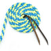 Jeffers Braided Mule Tape Halter with 10' Lead for Horses - JEF11Q - Turquoise & Lime Green - Full - 38