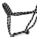 Jeffers Braided Mule Tape Halter with 10' Lead for Horses - JEF11U - Black & Grey - Full - 48