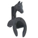 Jeffers Cast Iron Horse Head Bridle Bracket - IAU1 - Black - 3" D x 4" W x 8" T - 1 - 1