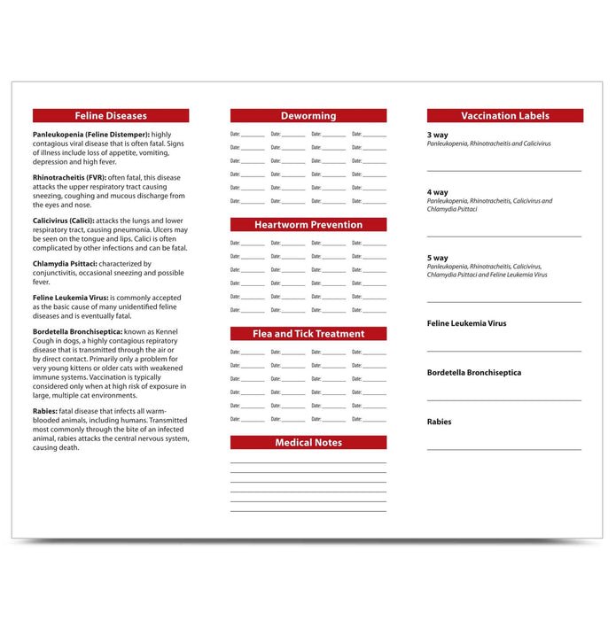 Jeffers Cat Health Records - JVC2-25 - 25 - 7