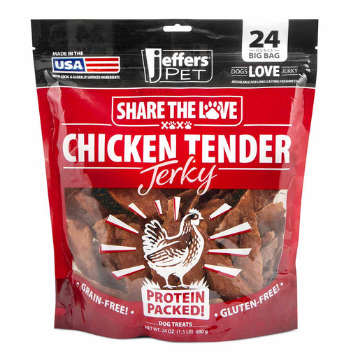 Jeffers Chicken Jerky Healthy Dog Treats, 24 oz - 100% Natural, Grain - free, Gluten - free, Made in USA - JEF2RJ - 24 oz - Chicken - 1 - 1