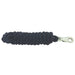 Jeffers Colorful Cotton Horse Lead Ropes with Nickel - Plated Bull Snap, 10' L - IARC - Black - 2