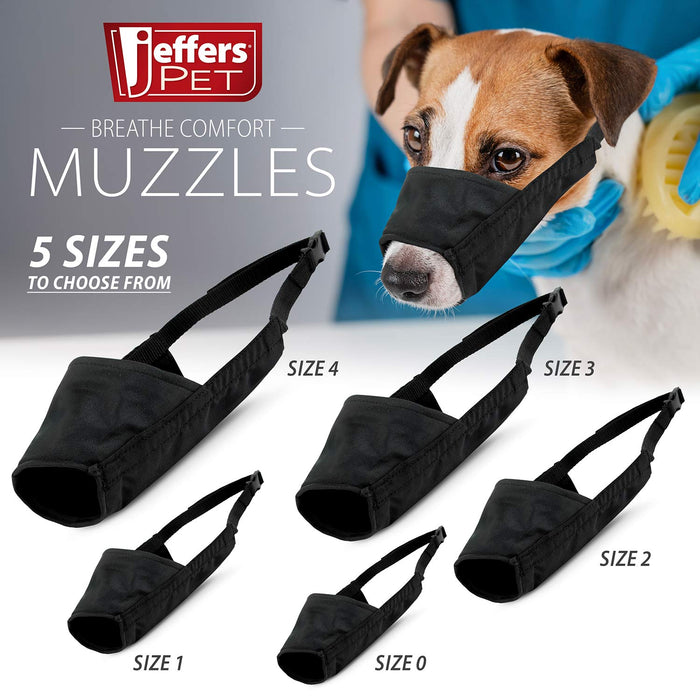 Jeffers Comfort Dog Muzzle with Padded Nose Guard - I2E9 - XSmall (4"D) - 2