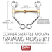 Jeffers Copper Snaffle Mouth Horse Training Bit - A8D6 - 3