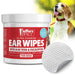 Jeffers Dog Ear Cleaning Wipes, 100 ct - JEFZWD - 5.9 oz - 100 Pack - 1