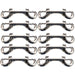 Jeffers Double End Bolt Snaps - IABL-10 - Nickel - plated - 4" - 10 Pack - 10