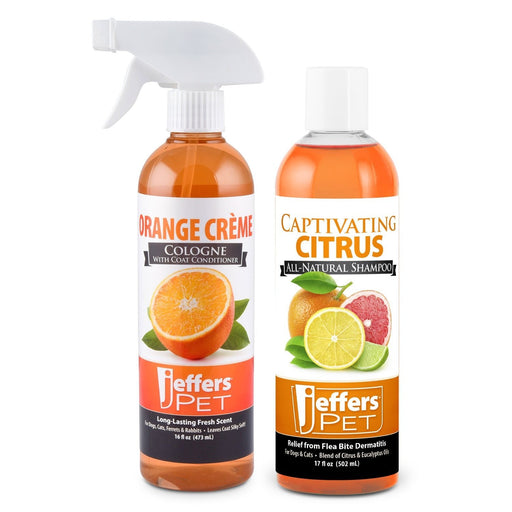 Jeffers Dreamy Oranges Pet Shampoo & Cologne, 2 Piece Kit - TZCC-KIT - 1