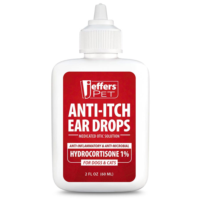 Jeffers Ear Flush and Anti - Itch Ear Drop Bundle for Dogs & Cats - JEF2RG-KIT - 2